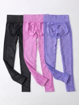 Women Seamless High Waist Yoga Leggings 3 Pack, Ribbed Textured Workout Pants, Butt Lifting Tummy Control Athletic Gym Running Leggings For Fitness - Image 11