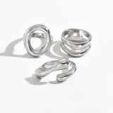 Irregular Wave Hollow-Out Ring For Women - Image 5