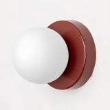 Vintage Glass Globe Wall Lamp - Image 2