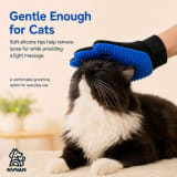 Pet Hair Removal Gloves 2 Pack, Blue Grooming Gloves For Dogs And Cats, Deshedding And Massage Gloves For Loose Fur - Image 3