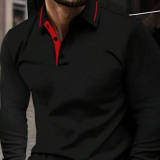 Lapel Sports Polo Shirt European And American Men - Image 1
