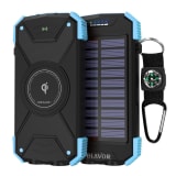 Solar-Powered Wireless Power Bank, 10,000 MAh, IP66 Waterproof Charger, Portable Outdoor Emergency Mobile Power Source - Image 6