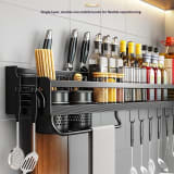 Double-layer Kitchen Storage Rack Punch-free And Multi-functional - Image 1