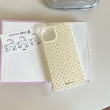 Korean-style Minimalist Polka-dot Soft Phone Case - Image 8