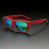 Retro Square Sunglasses With Colorful Reflective Lenses That Block UV Rays. Suitable For Both Men And Women. Available In Multiple Colors. Great For Daily Commuting And Versatile Eyewear. - Image 8