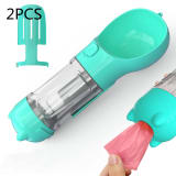 Pet Water Bottle Feeder Bowl Garbage Bag Storage Portable Pet Outdoor Travel 3 In 1 Dog Water Bottle - Image 43