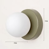 Vintage Glass Globe Wall Lamp - Image 10
