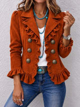 Buttoned Long-sleeve Cardigan For Women - Image 7