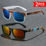 2 Pairs Of Outdoor Polarized Sports Sunglasses With UV400 Protection. Suitable For Cycling, Hiking, Climbing, Street Photography And Various Scenarios. Available In Multiple Color Combinations. - Image 4