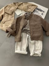 Boys' Motorcycle-style Jacket Top And Pants Three-piece Set - Image 4