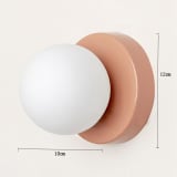 Vintage Glass Globe Wall Lamp - Image 8