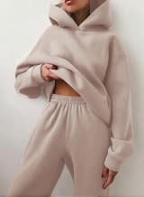 2026 Women's Autumn And Winter New Sales In Europe And America Casual Fashion With Thick Velvet And Warmth, Long Sleeve Hoodie And Pants, Two Piece Set - Image 10