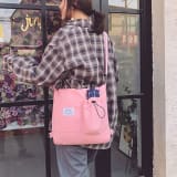 Harajuku Canvas Bags Students Handbag With Pockets Preppy Buckpack Shoulder Bag For Women Shoolbags - Image 4