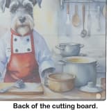NEW Schnauzer The Chef Glass Cutting Board Decorative Tempered Glass Kitchen Cutting and Serving Board Large Size Chopping Board - Image 5