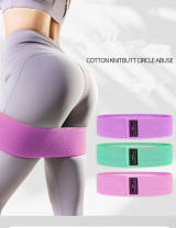 Resistance Bands Loop Set Of 3 Exercise Workout Crossfit Fitness Yoga Booty Band - Image 5