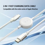 27W 2-in-1 Magnetic Wireless Charging And Data Transfer Cable - Image 1