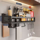 Double-layer Kitchen Storage Rack Punch-free And Multi-functional - Image 12
