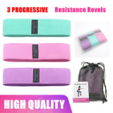 Resistance Bands Loop Set Of 3 Exercise Workout Crossfit Fitness Yoga Booty Band - Image 6