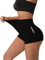 Women 3-Piece Seamless Biker Shorts Set, High Waisted Butt Lift Compression Shorts, Soft Stretchy Workout Shorts For Gym Yoga Running Activewear - Image 6