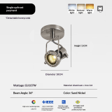 LED Spotlight GU10 Surface-mounted Spotlight Full-spectrum High-CRI Honeycomb Anti-glare Wall Washer Light - Image 6