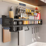 Double-layer Kitchen Storage Rack Punch-free And Multi-functional - Image 16