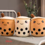 Cute Fruit Drink Plush Stuffed Soft Strawberry Milk Tea Plush Boba Tea Cup Toy Bubble Tea Pillow Cushion Kids Gift - Image 25