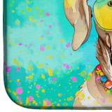 Weimaraner Hippie Dawg Dish Drying Mat Absorbent Dish Drying Mat Pad for Kitchen Counter Dish Drainer Mat for Countertop, 14 x 21", Multicolor - Image 4