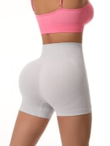 Women's High Waist Seamless Biker Shorts, Ribbed Textured Butt Lifting Tummy Control Fitness Yoga Workout Athletic Shorts - Image 15