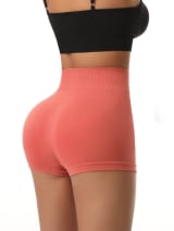 Women 3-Piece Seamless Biker Shorts Set, High Waisted Butt Lift Compression Shorts, Soft Stretchy Workout Shorts For Gym Yoga Running Activewear - Image 10