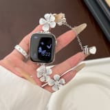 Versatile Pebble-flower Chain Metal Watch Strap - Image 2