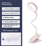 Eye-Care Study LED Rechargeable Plug-In Desk Lamp - Image 7