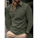 Lapel Sports Polo Shirt European And American Men - Image 3