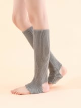 Candy Colors 16.5inch Stirrup Leg Warmers Breathable Acrylic Knitted Winter Yoga Dance Socks Heel Hole Knee Length Boot One Fits - Image 5