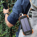 Solar-Powered Wireless Power Bank, 10,000 MAh, IP66 Waterproof Charger, Portable Outdoor Emergency Mobile Power Source - Image 1