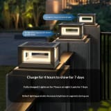 Solar Pillar Light Stainless Steel Courtyard Lamp - Image 2