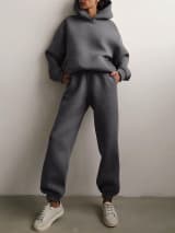 2026 Women's Autumn And Winter New Sales In Europe And America Casual Fashion With Thick Velvet And Warmth, Long Sleeve Hoodie And Pants, Two Piece Set - Image 14