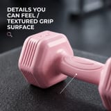2x2kg Pink Dumbbell Set - 4kg Total, Comfort Grip Hand Weights For Home Workout, Fitness & Light Training - Image 5