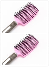 Hairbrush Anti Klit Brushy Haarborstel Women Detangler Hair Brush Bristle Nylon Scalp Massage  Teaser Hair Brush Comb - Image 12