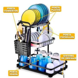 Kitchen Dish Rack Countertop Multi-tier Storage Shelf - Image 3