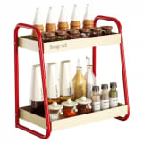 Spice Storage Rack Double Layer Kitchen Storage Rack Multifunctional Spice Storage Rack Tabletop Oil Salt Sauce Vinegar Rack - Image 2