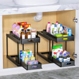 Dual Sliding Under-Sink Organizer 6