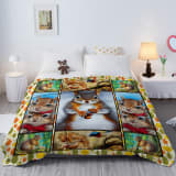 Cartoon Squirrel Flannel Blanket - Soft, Scenic, Lightweight, Suitable For Sofa, Office, Bed, Nature, Travel - Multi-functional Four-season Gift, Variety  60x80 Temu Can Only Be Self-picked Up - Image 1