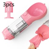Pet Water Bottle Feeder Bowl Garbage Bag Storage Portable Pet Outdoor Travel 3 In 1 Dog Water Bottle - Image 38