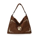 Women's Casual Embroidered Floral Canvas Tote Bag - Image 9