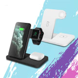 Folding 3 in 1 wireless charger 15W fast charge - Image 3