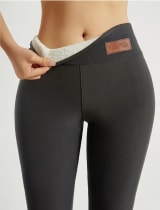Tummy-control Thermal Leggings Cold-weather Long Pants - Image 7