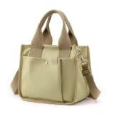 New Unisex Canvas Tote Bag - Large Capacity Eco-Friendly Shopping Bag For Women, Casual & Artsy Khaki Canvas Backpack - Image 1
