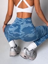 Womens Camouflage Yoga Leggings For Outwear - Image 4