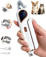 2-in-1 Dog Nail Clippers & Cat Grinder With Dual LED Lights 3 Speeds Grinder, Quick Sensor, Safety Guard, Safety Lock, Type-C, Low Decibel Grinder For Small Medium Large Dogs & Cats - Image 1