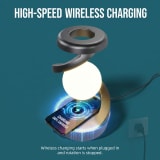 Rechargeable Spiral LED Table Lamp With 15W Wireless Charging, Touch Control & RGB Light - Image 2